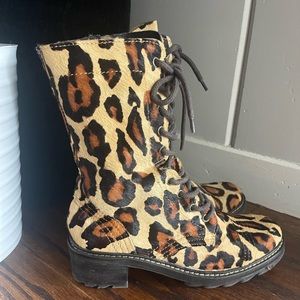 Donald Pliner Leopard Print boots.